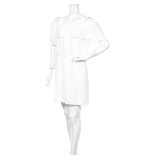 Sukienka biała La Petite Francaise bez wzorów mini 