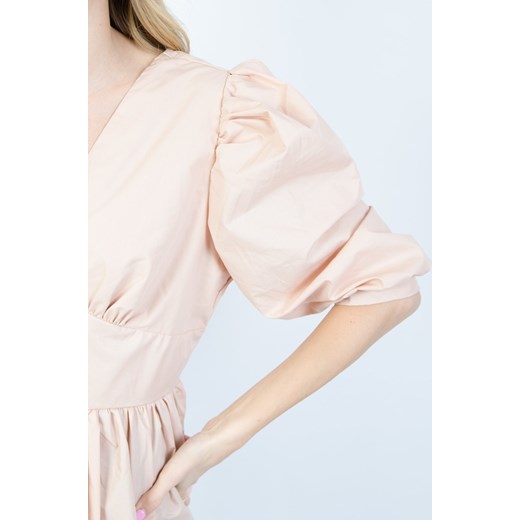 RÓŻOWA ELEGANCKA BLUZKA Z DEKOLTEM V Olika L/XL olika.com.pl
