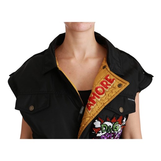 Queen Crown Sequined Bomber Jacket Dolce & Gabbana 40 IT okazyjna cena showroom.pl