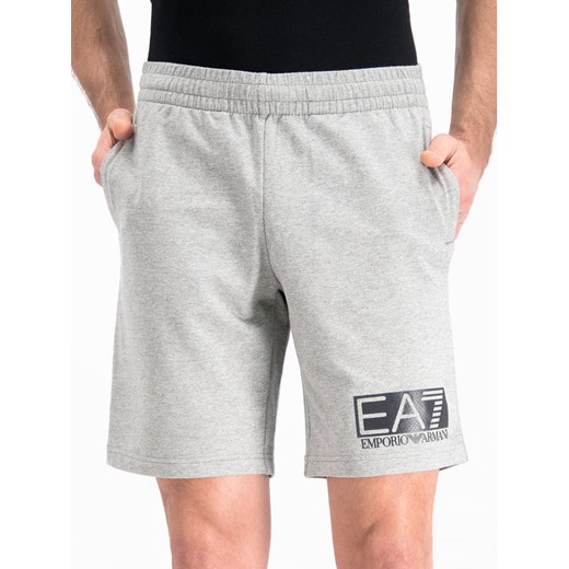 EA7 Emporio Armani Szorty sportowe 3GPS73 PJ05Z 3905 Szary Regular Fit XXL okazyjna cena MODIVO