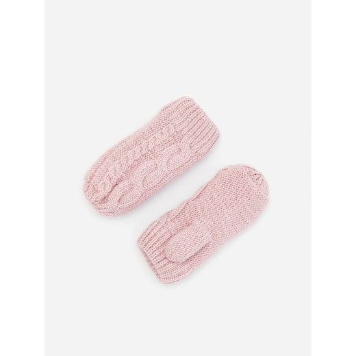 Reserved - Dzianinowe rękawiczki z jednym palcem - Różowy Reserved 6-12 miesięcy Reserved