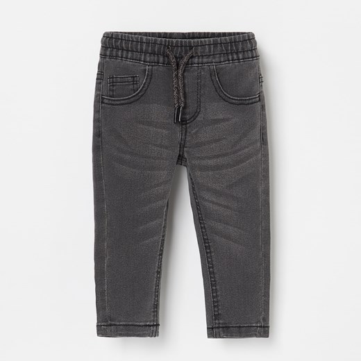 Reserved - Jeansowe spodnie z elastyczną talią - Szary Reserved 86 Reserved