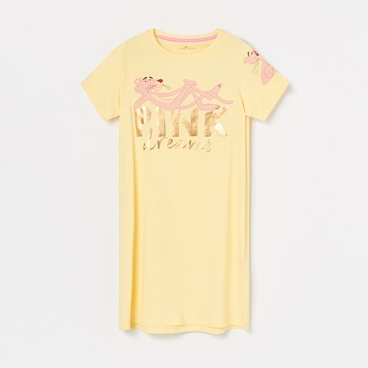 Reserved - Koszula nocna z Różową Panterą - Żółty Reserved 98/104 promocyjna cena Reserved