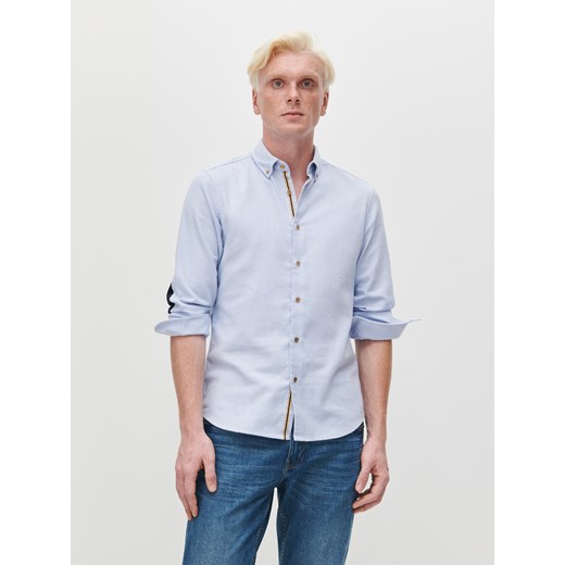 Reserved - Wzorzysta koszula slim fit - Niebieski Reserved XL Reserved