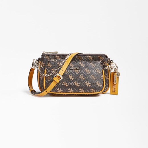 Damska torebka ARIE DOUBLE POUCH CROSSBODY HWSG7885700-BRO GUESS Guess Fitanu