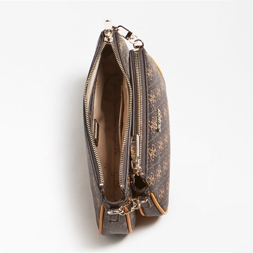 Damska torebka ARIE DOUBLE POUCH CROSSBODY HWSG7885700-BRO GUESS Guess Fitanu