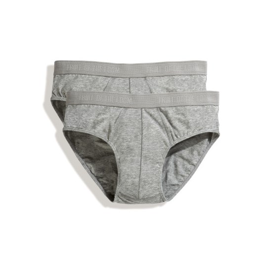 Slipki męskie Classic Sport 2-PACK Fruit Of The Loom Light Grey Marl Fruit Of The Loom Fruties.pl