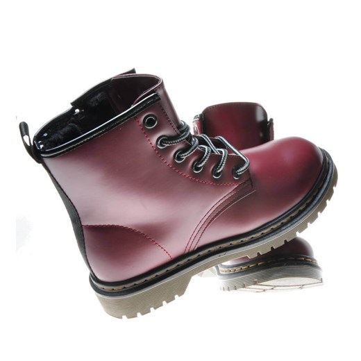 Buty zimowe dziecięce czerwone Pantofelek24 trapery 