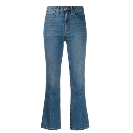 Niebieskie jeansy damskie Tory Burch gładkie casualowe 