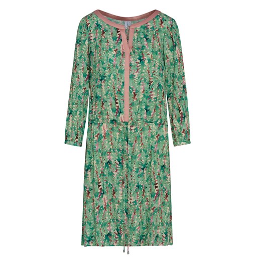 Zielona sukienka w printy Klara 84641 Lavard 34 promocyjna cena Lavard