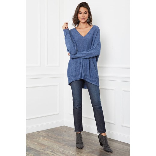 Sweter damski Joséfine z kaszmiru w serek 