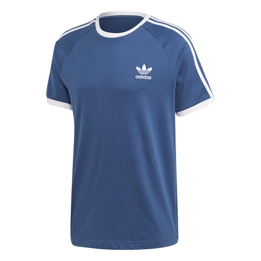 T-shirt męski Adidas niebieski z krótkimi rękawami 