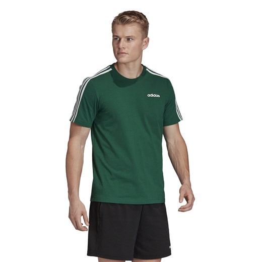 T-shirt męski Adidas zielony bawełniany 