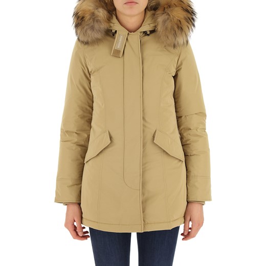 Woolrich Kurtka Puchowa dla Kobiet, Puchowa Kurtka Narciarska, Gold Kaki, Poliester, 2019, 38 44 M Woolrich 44 RAFFAELLO NETWORK