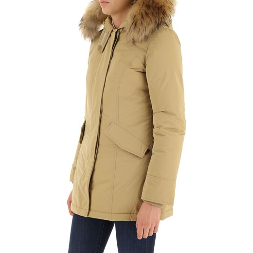 Woolrich Kurtka Puchowa dla Kobiet, Puchowa Kurtka Narciarska, Gold Kaki, Poliester, 2019, 38 44 M Woolrich M RAFFAELLO NETWORK