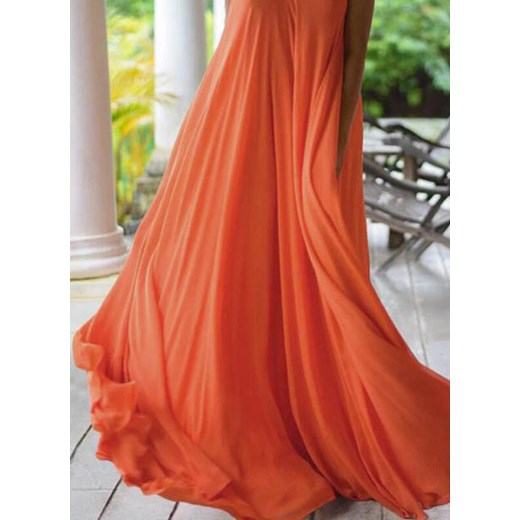 Sukienka Sandbella oversize pomarańczowy 