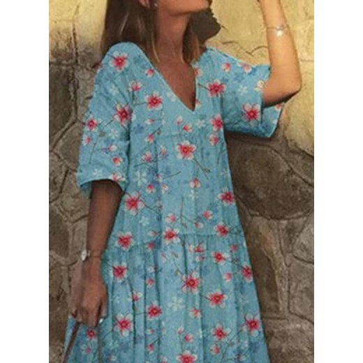 Sukienka Sandbella w kwiaty oversize