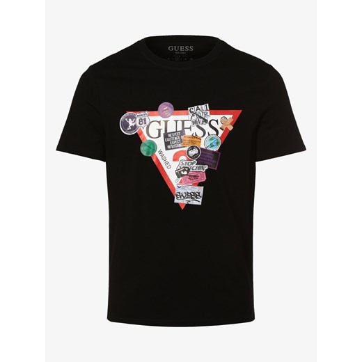 GUESS - T-shirt męski, czarny Guess XL vangraaf