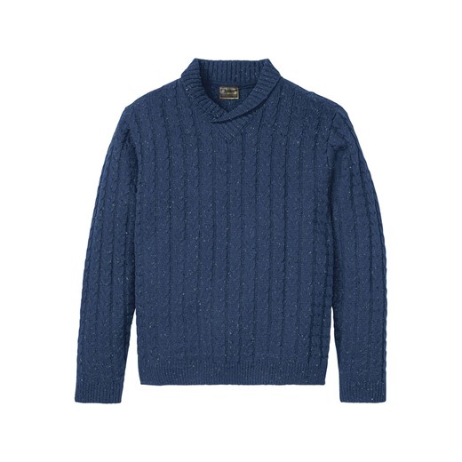 Sweter męski niebieski Bonprix 