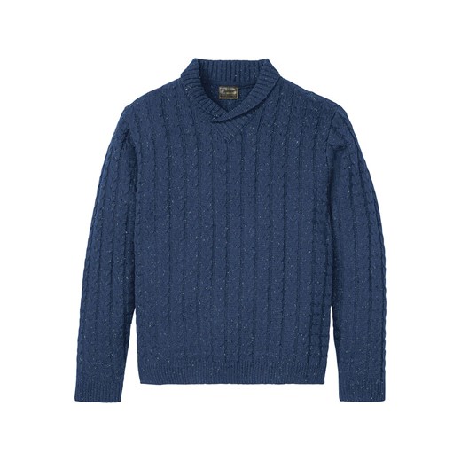 Sweter męski niebieski Bonprix