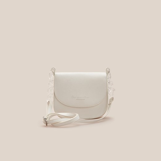 Reserved - Mała torebka z transparentnym łańcuszkiem - Biały Reserved ONE SIZE okazyjna cena Reserved
