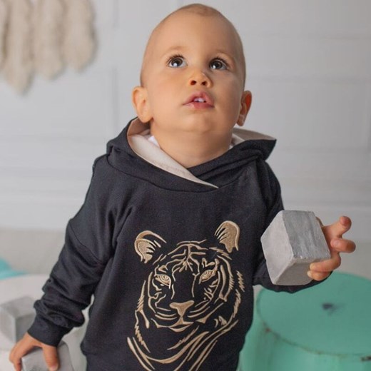 Bluza niemowlęca TIGER czarny NewYorkStyle Ewa Collection 98 NYS