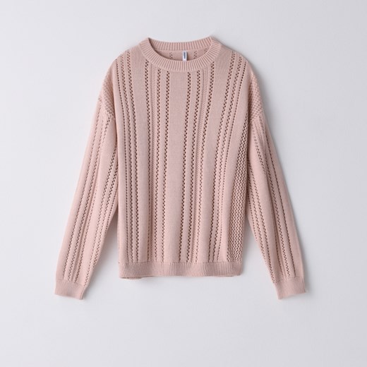 Cropp - Sweter z ażurowym wzorem - Cropp S Cropp