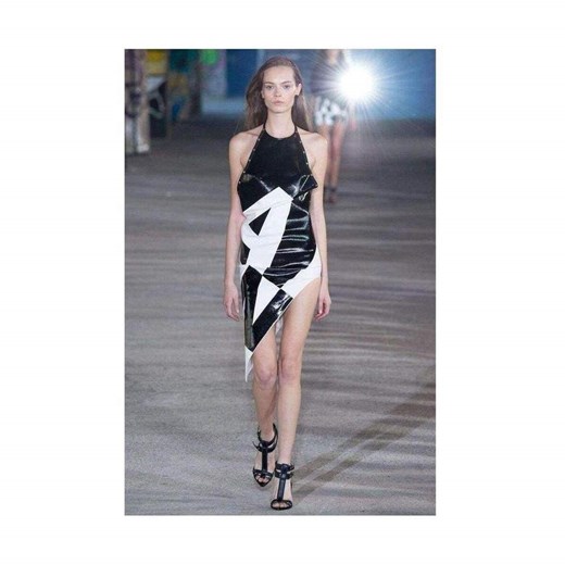 Asymmetrical Crepe Dress Anthony Vaccarello S - 38 showroom.pl
