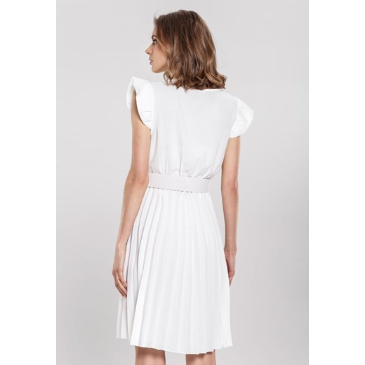 Biała Sukienka Gaffe Renee S wyprzedaż Renee odzież