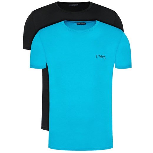 Emporio Armani Underwear Komplet 2 t-shirtów 111670 0A715 91320 Kolorowy Slim Fit L wyprzedaż MODIVO
