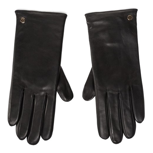 Rękawiczki Tommy Hilfiger czarne eleganckie 