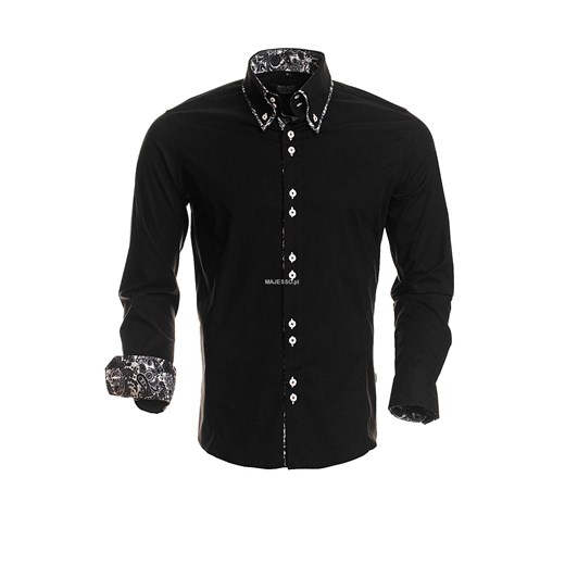 Czarna koszula Carisma Premium majesso-pl czarny koszule