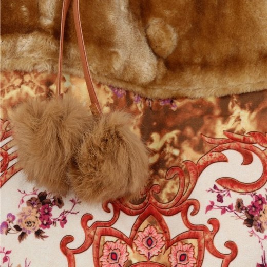 Bee Bag shopper bag z nadrukiem duża bez dodatków boho