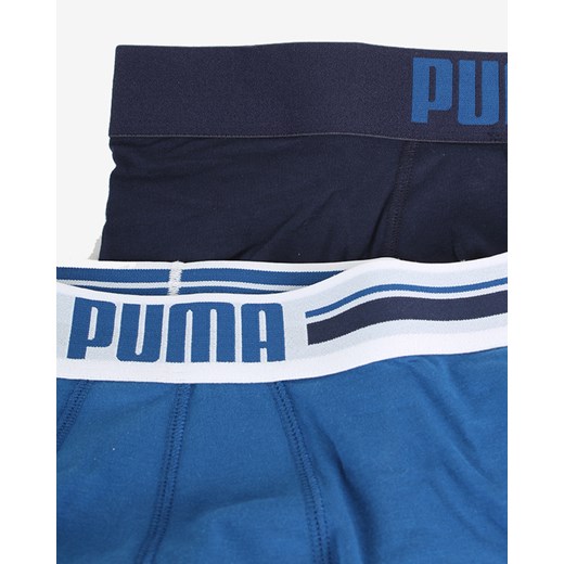 Puma Placed Logo 2-pack Bokserki Niebieski Puma S okazja BIBLOO