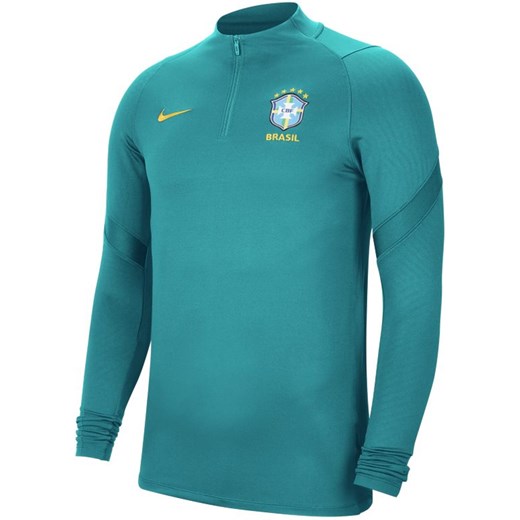 Męska treningowa koszulka piłkarska Brazylia Strike - Niebieski Nike M Nike poland