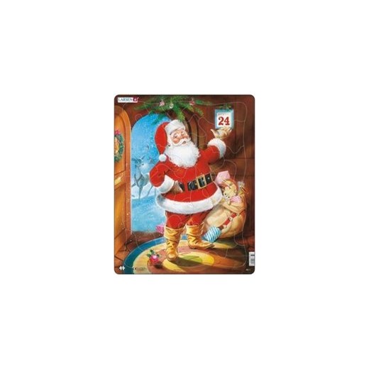 Puzzle Święty Mikołaj pewex brazowy duży