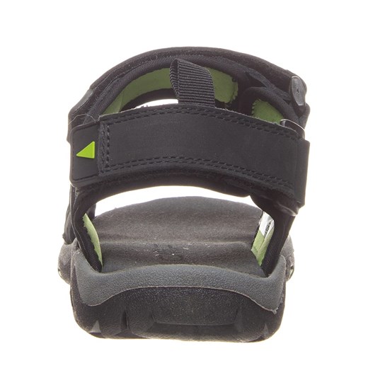 Sandały męskie Cmp na rzepy ze skóry sportowe czarne 