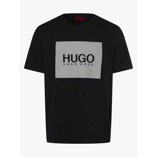 HUGO - T-shirt męski – Dolive211, niebieski M vangraaf