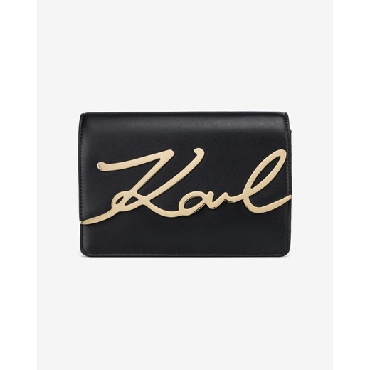 Kopertówka Karl Lagerfeld skórzana matowa elegancka mała na ramię 
