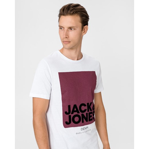Jack & Jones Frame Koszulka Biały Jack & Jones XL BIBLOO okazja