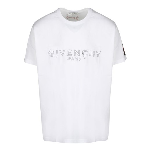 T-shirt męski Givenchy z krótkim rękawem biały na wiosnę 