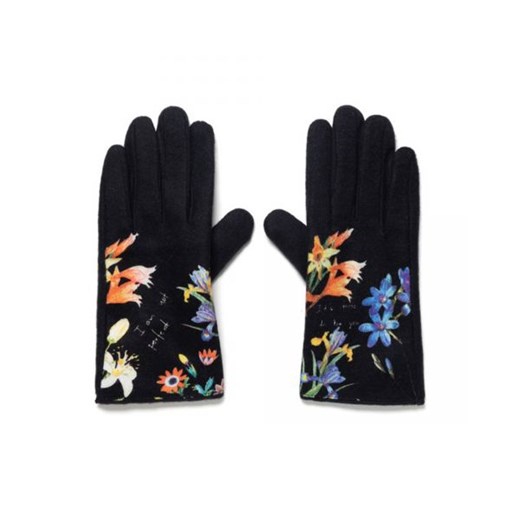 Desigual Rękawiczki Kobieta - GLOVES FLOWERISH - Czarny Desigual UNICA Italian Collection Worldwide