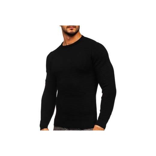 Czarny sweter męski Denley 4604 L okazja Denley
