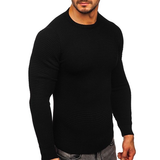 Czarny sweter męski Denley 4604 XL Denley wyprzedaż