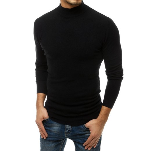 Sweter męski czarny WX1514 Dstreet S okazyjna cena DSTREET