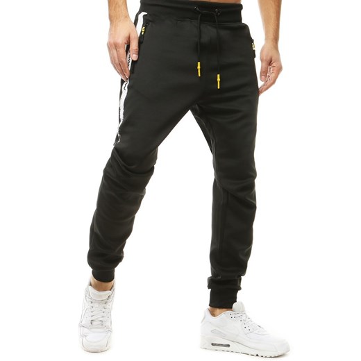 Spodnie męskie dresowe joggery czarne UX2705 Dstreet XXL okazyjna cena DSTREET