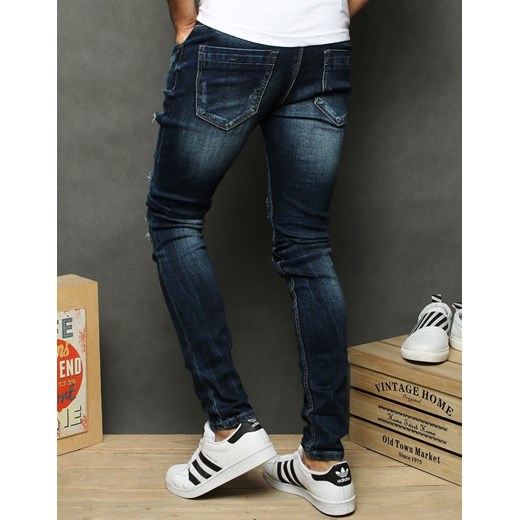 Spodnie męskie jeansowe niebieskie UX2655 Dstreet 31 promocyjna cena DSTREET