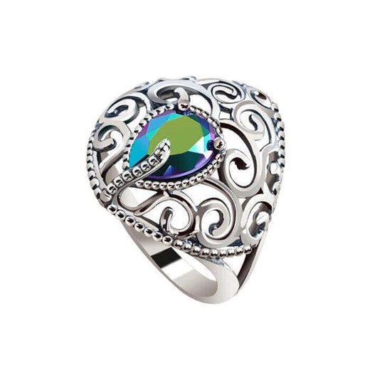 Srebrny pierścionek Swarovski Crystal PK 2075 Polcarat Design 16 / 17,67 mm Polcarat Design