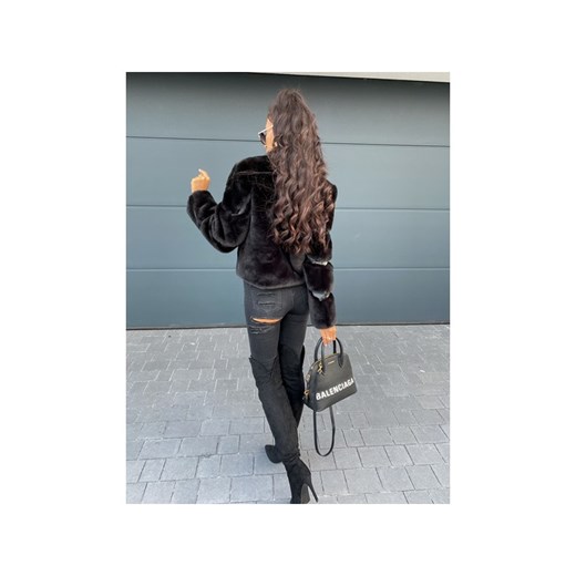 Kurtka krótsza z futerkiem czarna Aleksandra 91 Hollywood Dream M hollywooddream.pl