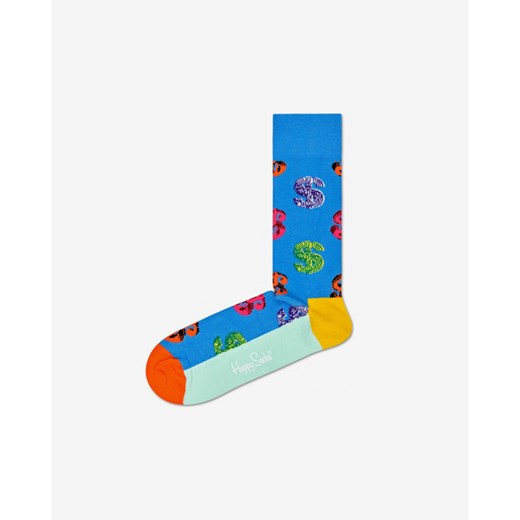 Happy Socks Andy Warhol Dollar Skarpetki Niebieski Happy Socks 36-40 okazja BIBLOO